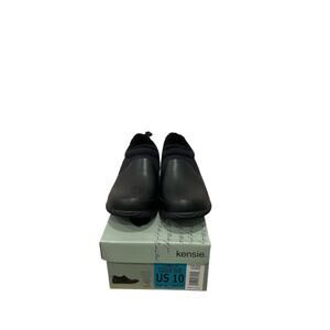 NEW Kensie Women's CARMELLA Fleece Lined Anti Slip Rain Boots Shoes Black Sz 10